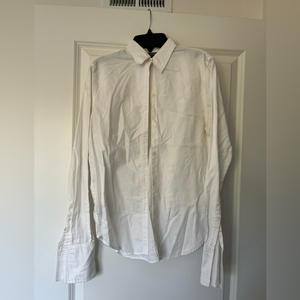 Ralph Lauren White button down shirt!